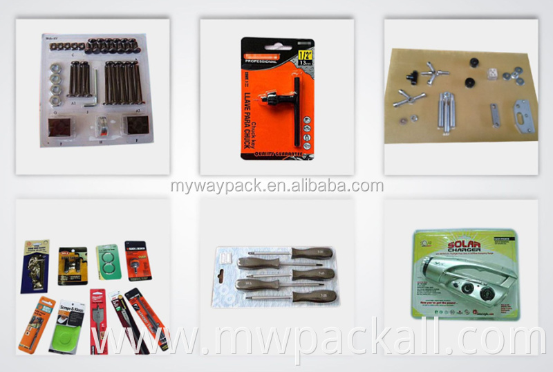 Small products packaging blister card pack vacuum skin heat sealing machine